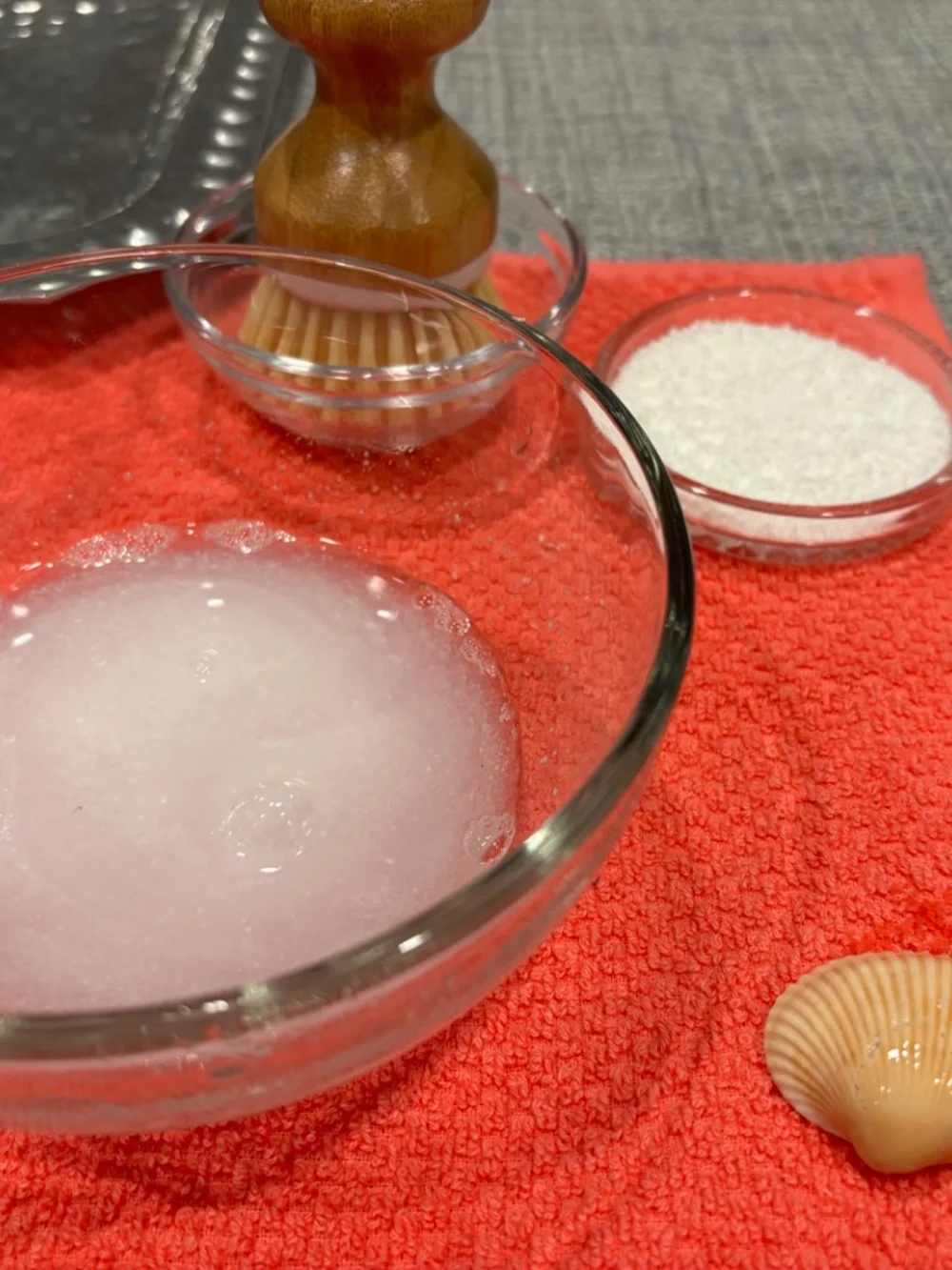 seashell washing practical life lesson by idlewild montessori